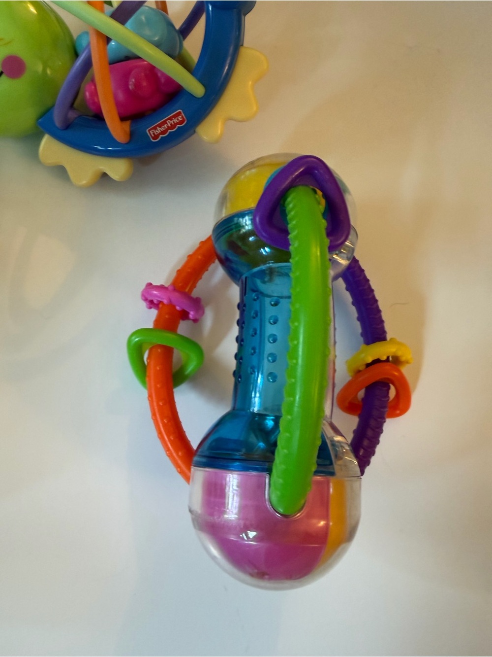 🍂 5/$25 Sensory Rattle Trio Colorful, interactive baby toys - Picture 5 of 8